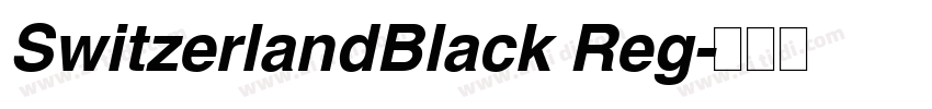 SwitzerlandBlack Reg字体转换